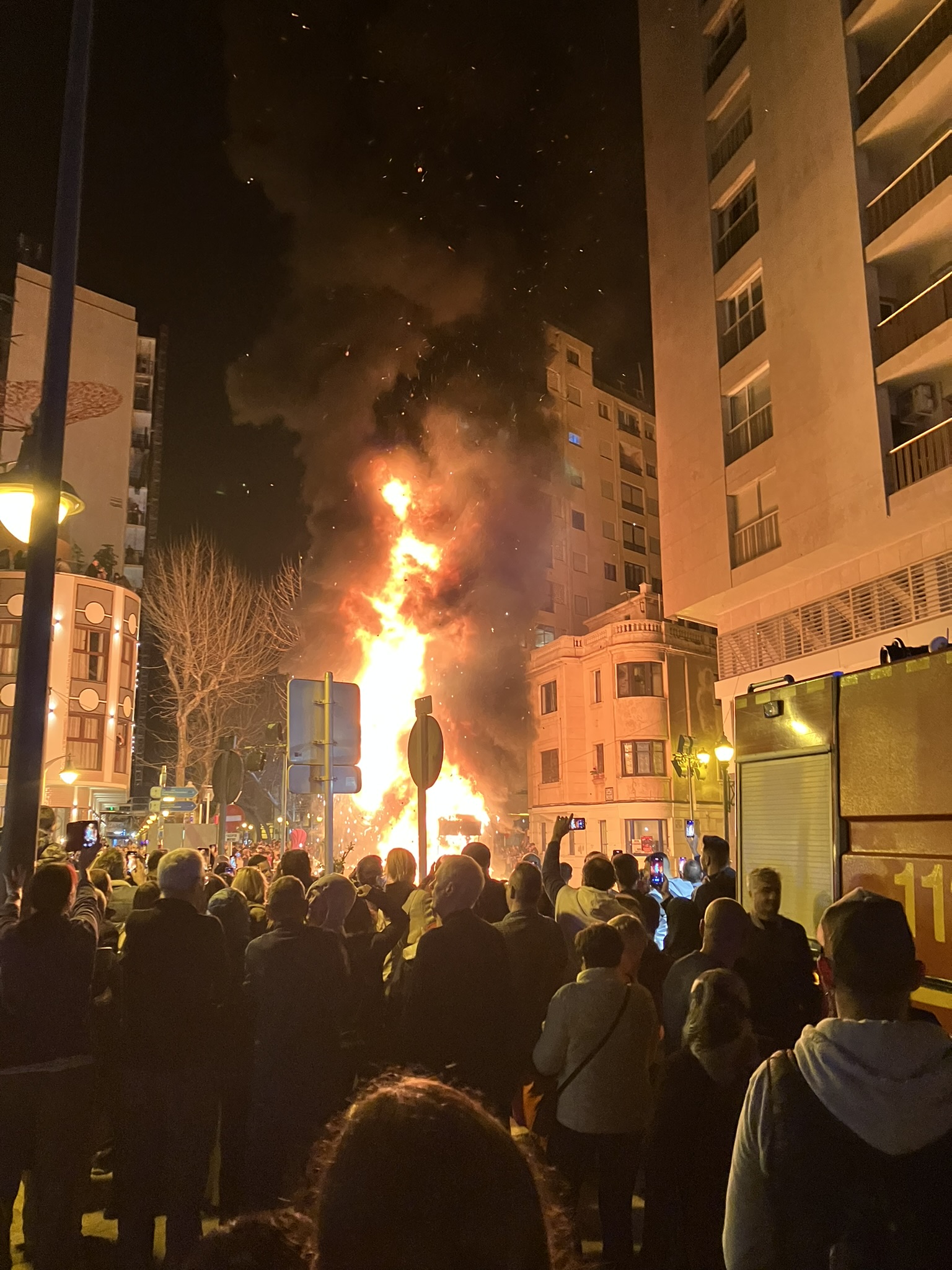 click to enlarge! Fallas Denia Bonfire